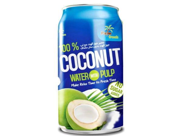 CANNED COCONUT WATER 100%  NO SUGAR ADDED 310 ML.