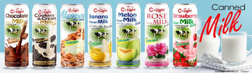 We export a variety of Canned Milk Drinks 240 ml.