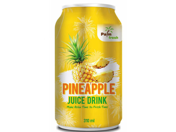 CANNED PINEAPPLE FRUIT JUICE 100% NO SUGAR ADDED 310 ML.