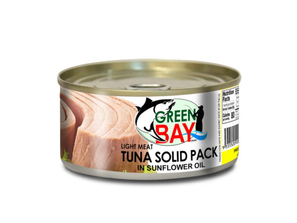 CANNED TUNA SOLID PACK IN VEGETABLE OIL 160 G.
